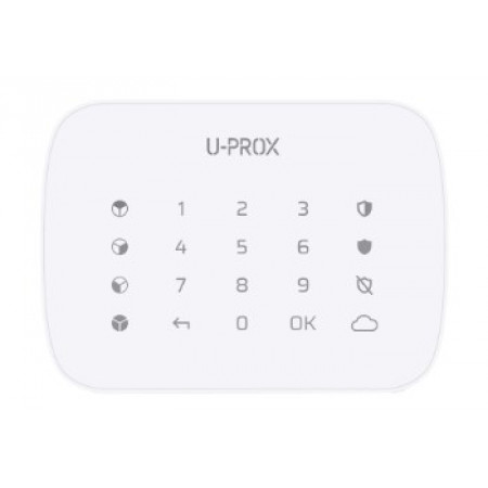 U-Prox Keypad G4 White Беспроводная сенсорная клавиатура для четырех групп